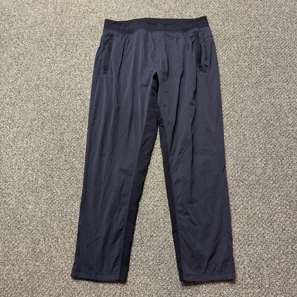 Lululemon Great Wall Pants Black Stretch Track Joggers Athletic Fit Gym Mens 2XL